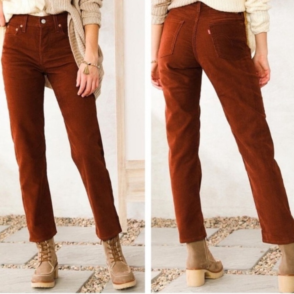 Levi’s Burnt Orange Classic Straight Pants Size 2